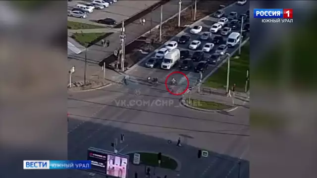 В Челябинске женщина на велосипеде сбила ребенка
