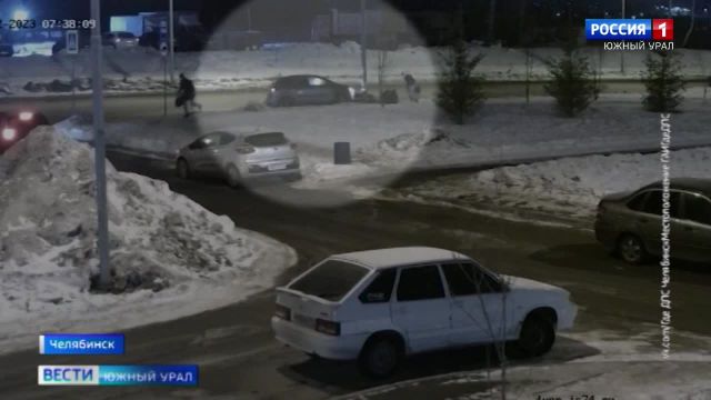 В Челябинске иномарка сбила троих людей на пешеходном переходе