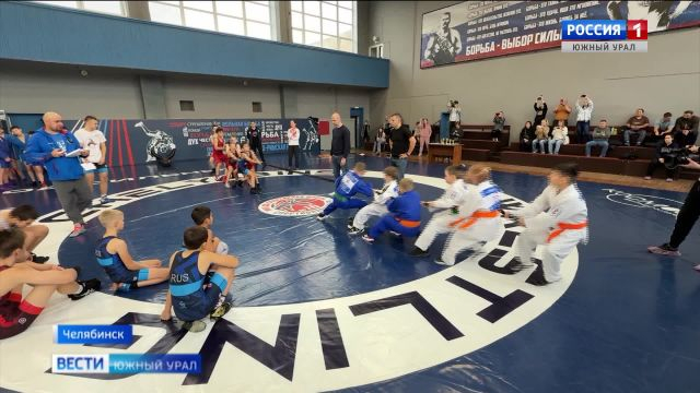 Матчевая встреча юных самбистов, дзюдоистов и борцов прошла в Челябинске